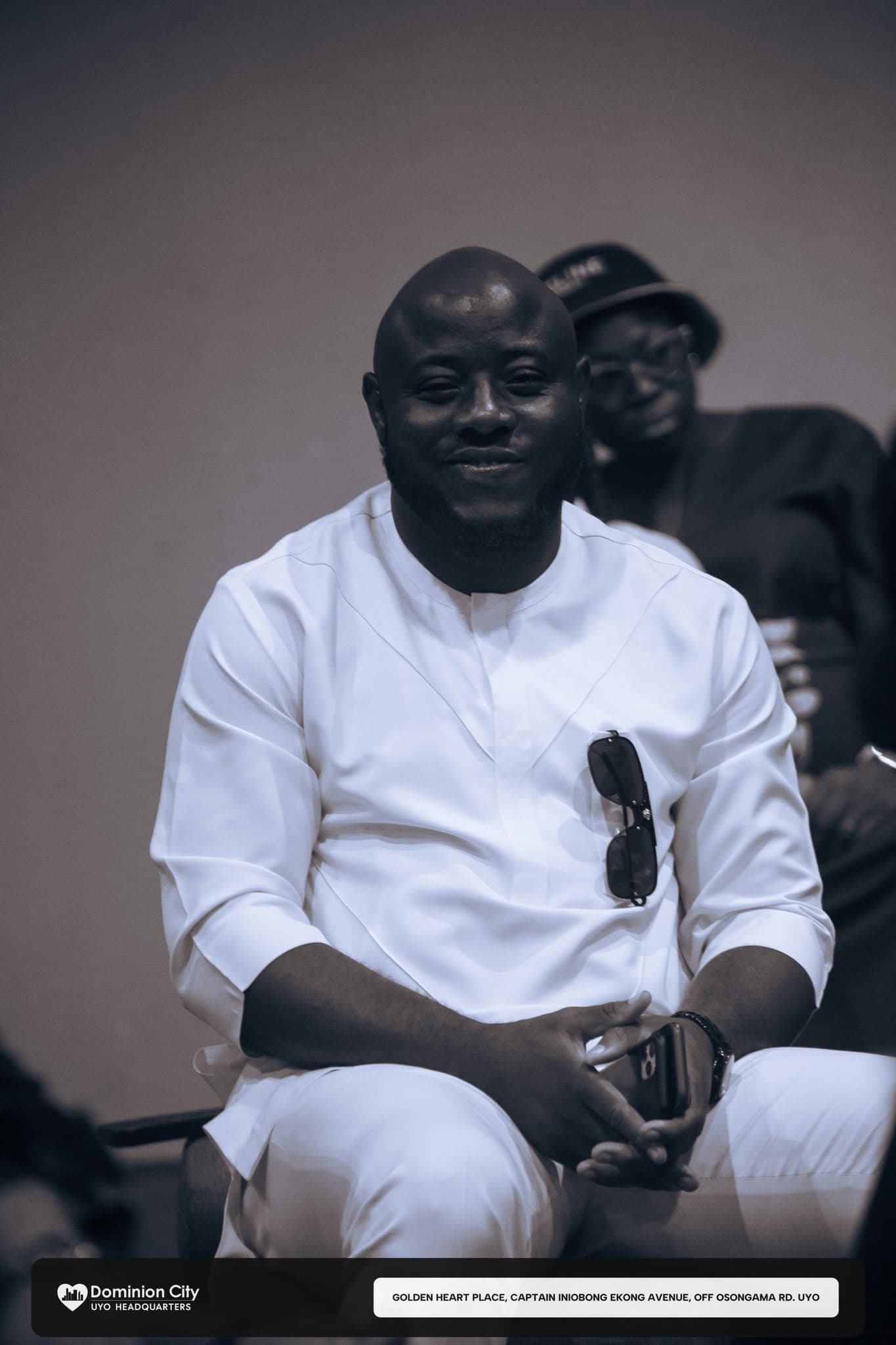 A brother smiling at a fellowship gathering