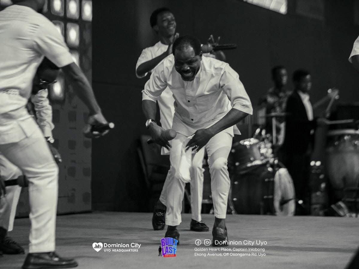Authentic Men in worship and fellowship together at Dominion City Church Uyo